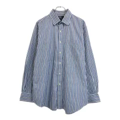 Polo by Ralph Lauren ポロ ラルフローレン CURHAM ストライプシャツ ネイビー(メンズ 17)中古 古着 V2991