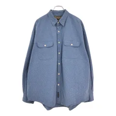 Abercrombie & Fitch アバクロンビーアンドフィッチ ボタンダウン 長袖シャツ ギンガムチェック ブルー(メンズ L)中古 古着 V5033