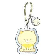 【中古】キーホルダー・マスコット(キャラクター) ねこ(ぬいぐるみデザイン) アクリルダイカットキーチェーン 「すみっコぐらし」