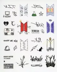 【中古】シール・ステッカー [単品] BTS(防弾少年団) タトゥーステッカー 「BTS 2022 SEASON’S GREETINGS」 同梱品