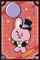 [중고] 스티커 스티커 COOKY(정국) 스티커 07(Let's party with you) BT21 칩스 특전