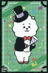 [중고] 스티커 스티커 RJ(진) 스티커 02(Let's party with you) BT21 칩스 특전