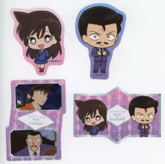 【中古】シール・ステッカー 毛利蘭＆毛利小五郎 「名探偵コナン SDダイカットステッカーセット4」