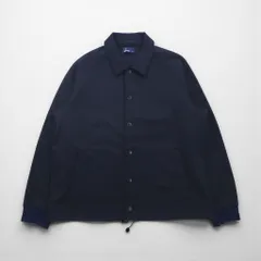 FRED PERRY ジャージー コーチジャケット M ネイビー ポリエステル ドローコード スナップボタン