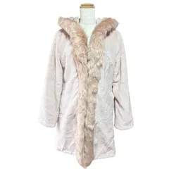 【未使用タグ付き品】Rady レディ フェイクファーコート ピンク フード付き モコモコ レディース Fサイズ