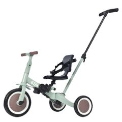 三輪車 足けりバイク 一台4役 ベビーカー かじとり 手押し棒付 子供用