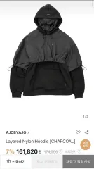 アジョバイアジョ レイヤード ナイロン フード WHO 出品