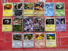 ヒートロトム、わるいバンギラス、マルマインG、ゲノセクト、エレキブルFB LV.X、カバルドンLV.X、パルキア、ゲノセクト、グレイシア、リーフィア、レントラー、クレセリア、ムクホークFB、レックウザC、バクフーン、デンリュウ キラ16枚 まとめ売り