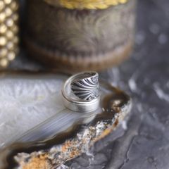USA VINTAGE アメリカ古着アルパカメキシコお花ストーンインレイ