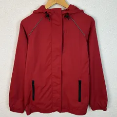 Eddie Bauer エディーバウアー ナイロンジャケット マウンテンパーカー 無地 レッド XSサイズ メンズ 古着 アウトドア アメカジ