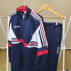 90s adidas デサント時代の日本製 メンズ ジャージ＆パンツセット AS