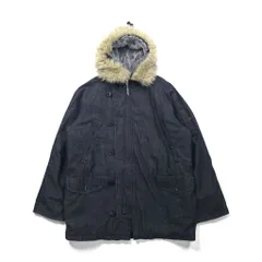 ALPHA INDUSTRIES N-3B デニム フライトジャケット XL ボアライナー 裏地 ファー着脱式
