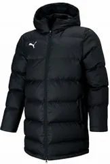 プーマ PUMA サッカー チームリーガ ミドルダウンコート TEAMLIGA アウター ダウンジャケット ベンチコート グラコン 防寒 保温 撥水 中綿 部活 練習 トレーニング  657738 03 PUMABLACK
