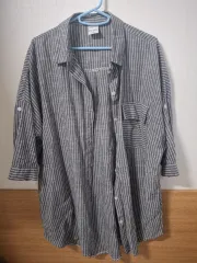 ストライプ シャツ オーバーサイズ シャツ