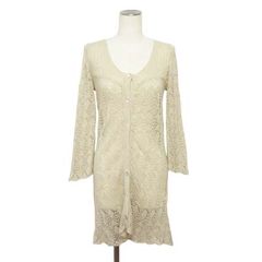 ヨリ yori 23AW ダブルフリルカラーブラウス 長袖 36 サーモンピンク