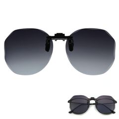 【在庫セール】[Mawaki] クリップオン サングラス 偏光サングラス サングラスクリップ 跳ね上げ式 紫外線をカット UV400 超軽量 前掛けクリップ式サングラス 近視用の偏光メガネ 屋外の活動用 自転車 釣り ゴルフ スキー ランニング 運転用 男女兼