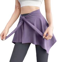 【特価セール】[WinsGreat] ヨガウエア ヒップスカーフ ダンス ヒップカバー スカート スポーツウェア レディース フィットネス 軽量 ストレッチ 吸汗速乾 フレア 体型カバー 重ね着 ファッション