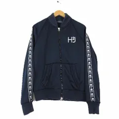ハイドロゲン HYDROGEN ジャケット トラックジャケット ジップアップ H2J ロゴ 刺繍 スカル ライン L 紺 ネイビー 国内正規品のサムネイル