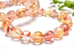 希少錦鯉◇高発色 オーロラクォーツ(ライモナイトインクォーツ)　11.5mm　ブレスレット 1個売り パワーストーン 天然石 _BG6192-115