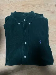 ポロラルフローレン コーデュロイシャツ グリーン