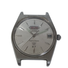 【稼働 良品】1203-4 CITIZEN Crystal Seven シチズン クリスタルセブン 61-5153 メンズ腕時計 自動巻き フェイスのみ デイデイト