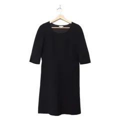 TO BE CHIC(トゥービーシック) ワンピース サイズ40 M レディース美品  - 黒 クルーネック/七分袖/ロング