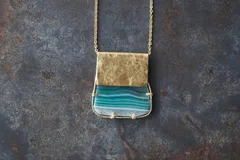 capture  アゲートと真鍮のネックレス ◼pivo◼2449