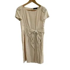 JUSGLITTY(ジャスグリッティー) ワンピース サイズ2 M レディース美品  - 白 半袖/ロング