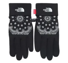 M シュプリーム x ザノースフェイス バンダナ グローブ - ブラック