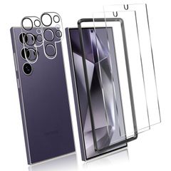 【特価商品】対応 2枚 Galaxy S24 Ultra スクリーンガラスフィルム ギャラクシー s24 Ultra 専用保護フィルム + 2枚 Galaxy S24 Ultra カメラ フィルム 強化ガラス 液晶保護フィルム S24 Ultra 対応 專用フ