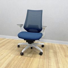 コクヨ デュオラチェア ハイバック メッシュ ランバーサポート付 オフィスチェア デスクチェア 肘付 ターコイズ