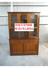 食器棚（木製品、ガラス）※現地引き取りをお願いします。 - メルカリ