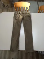 28 Red Pepper 骨盤 ストレッチ スリム ストレートジーン カーキ 28-898