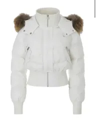 新品 ペイルジェイド フードパファー ジャケット / ホワイト (ビニールO)