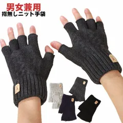 【送料無料】手袋 スマホ手袋 指なし レディース メンズ 作業 作業用 スマホ対応 アウトドア スポーツ 自転車 通勤 ニット グローブ 防寒 保湿 暖かい 冬 黒 グレー ネイビー#goudoudou4483