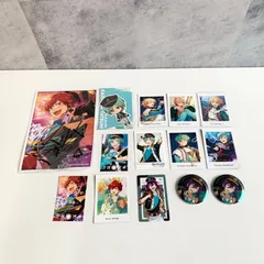 あんさんぶるスターズ ALKALOID グッズセット 紙類 カード ぱしゃっつ 缶バッジ ステッカー 天城一彩 白鳥藍良 礼瀬マヨイ 風早巽 アルカロイド まとめ売り