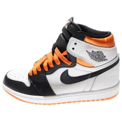 NIKE (ナイキ) AIR JORDAN 1 HIGH OG ELECTRO ORANGE エア ジョーダン エレクトロオレンジ ハイカットスニーカー ホワイト/オレンジ US8/26cm 555088-180