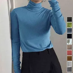 レディース ヒートテック タートルネック Tシャツ 無地 20年秋新作 20年秋新作 トップス カジュアル インナー 体型カバー 春秋冬 おしゃれ#minat28474