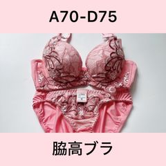 sanei/サンエイ/10415PK/ブラショーツセット/ピンク/脇高ブラ/スター