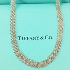 極美品！ ティファニー ネックレス メッシュ シルバー 205aa - メルカリ