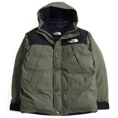 極美品 THE NORTH FACE ザ・ノースフェイス ND91930 Mountain Down Jacket GORE-TEX/ゴアテックス カーキ×ブラック L 正規品 メンズ