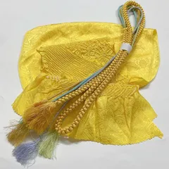 ［6387］帯締め 帯揚げ セット 草花道長文様 絞り 正絹 着物 帯絞め