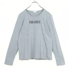 ピンクハウス★刺しゅうロゴが可愛い♪ 長袖カットソー 薄手 サイズL グレー系 z16523