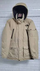 100 ザノースフェイス ベージュ ドライイベント キーンロスタイ bè duck down padding L