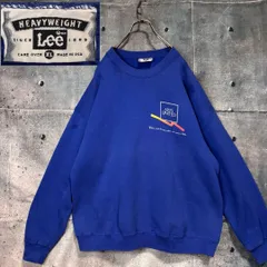 90s HEAVYWEIGHT sweat Lee MADE IN USA XL ヘビーウエイトスウェット リー メイドインUSA オーバーサイズ アメリカ古着 トレーナー トップス ブルー 大きいサイズ ＵＳ古着  ヴィンテージ