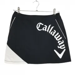 キャロウェイ スカート 黒×白 ビッグロゴ ストレッチ レディース M ゴルフウェア Callaway