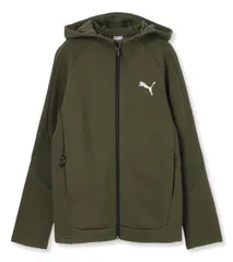 [プーマ] EVOSTRIPE フルジップフーデッドジャケット_68407570_130 [24年秋冬カラー ダーク オリーブ(70)] [130]
