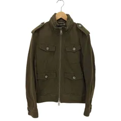 バーバリーブラックレーベル BURBERRY BLACK LABEL パッカブルフード ダブルジップ スタンドカラー ミリタリー ジャケット メンズ import：M 