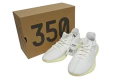 新品同様品 ADIDAS アディダス イージーブースト ゼブラ V2 350 スニーカー CP9654 サイズUS5 23cm ホワイト ブラック 中古 4b008804