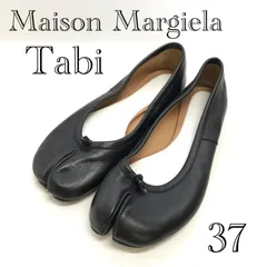人気アイテム Maison Margiela メゾンマルジェラ タビ バレエシューズ 37 ブラック レディース 靴